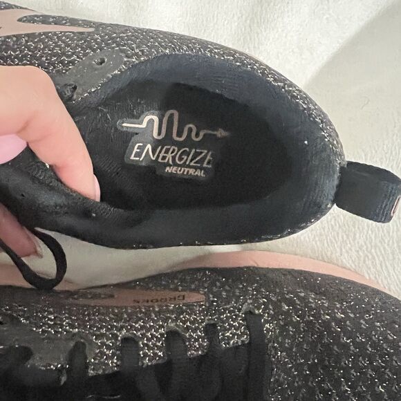 Brooks Revel 4 Sneakers Womens Size 7.5 Black Rose Gold Running Gym Energize - Picture 7 of 9